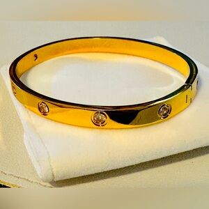 Stunning Cartier style 14K gold plated
